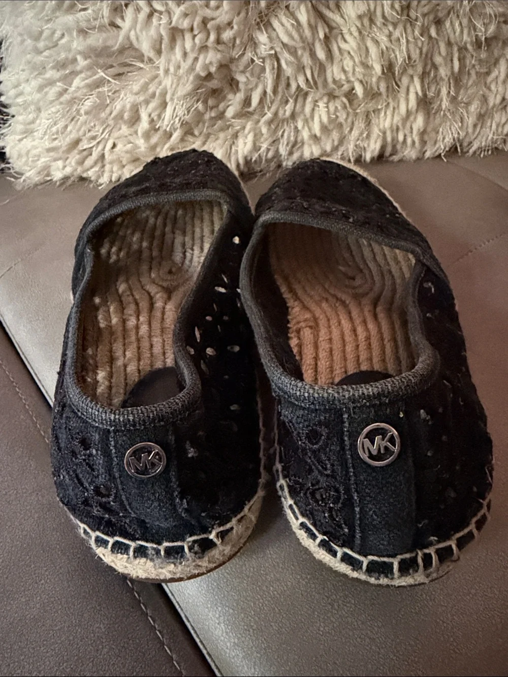 MICHAEL KORS Lace Espadrille Flats - Women's Casual Slip-Ons size 9